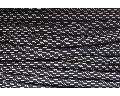 Textilný kábel H03VV-F 3x0,75, čierny/hnedý, metrážový sortiment