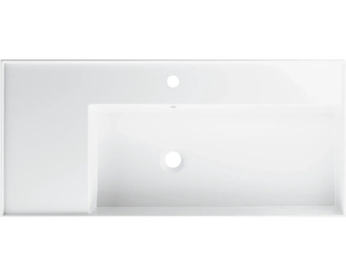 Umývadlová doska s umývadlom a otvorom pre batériu