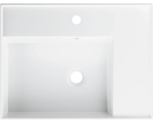 Keramické umývadlo s otvorom pre kohútik a prepadom