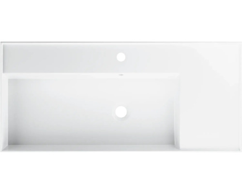 Umývacia doska s umývadlovou misou a otvorom pre batériu