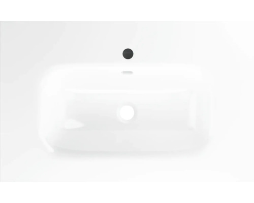 Pohľad zhora na obdĺžnikové umývadlo