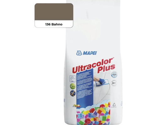 Škárovacia hmota Mapei Ultracolor Plus 136 bahno 2 kg Mapei Ultracolor Plus škárovacia hmota odtieň 136 Bahno