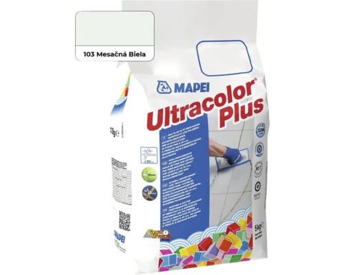 Škárovacia hmota Mapei Ultracolor Plus 103 mesačná biela 5 kg