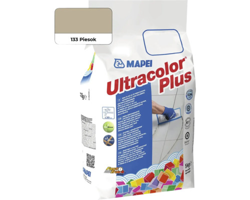 Škárovacia hmota Mapei Ultracolor Plus 133 piesok 5 kg Mapei Ultracolor Plus škárovacia hmota 133 Piesok v 5 kg vreci