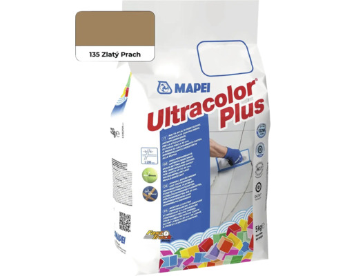 Škárovacia hmota MAPEI Ultracolor Plus 135 zlatý prach 5 kg