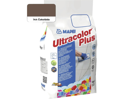 Škárovacia hmota Mapei Ultracolor Plus 144 čokoláda, 5 kg Mapei Ultracolor Plus škárovacia hmota, farba čokoláda