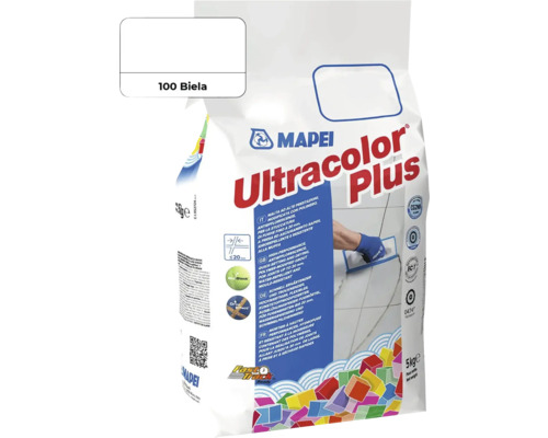 Škárovacia hmota Mapei Ultracolor Plus 100 biela, 5 kg Mapei Ultracolor Plus škárovacia hmota 100 Biela