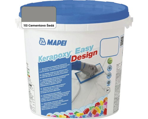 Škárovacia hmota Mapei Kerapoxy Easy Design 113 cementovo šedá 3 kg