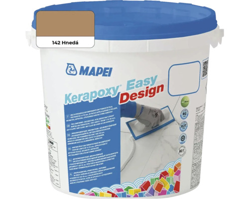 Škárovacia hmota Mapei Kerapoxy Easy Design 142 hnedá 3 kg