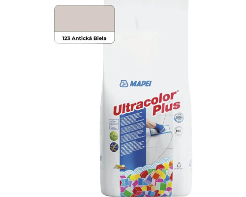 Škárovacia hmota Mapei Ultracolor Plus 123 antická biela 2 kg Mapei škárovacia hmota Ultracolor Plus 123 Antická Biela vrece
