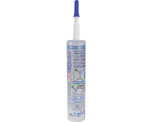 Tmel MAPEI MAPEFLEX MS Crystal 300 ml transparentný Patróna s transparentným hybridným tmelom od spoločnosti Mapei