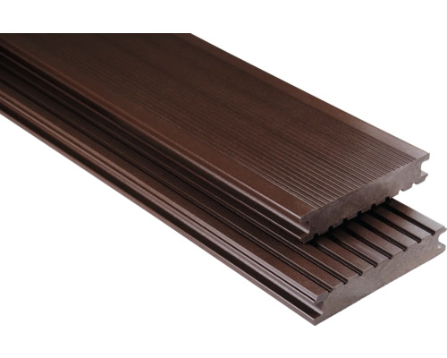 WPC terasová doska Konsta plná 26 x 145 mm čokoládovohnedá plný profil (ZVLÁŠTNA OBJEDNÁVKA - dĺžka voliteľná)