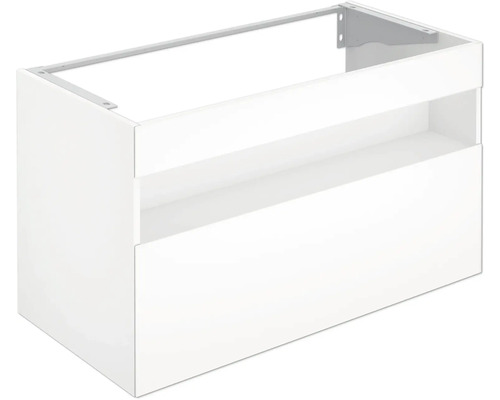 Kúpeľňová skrinka pod umývadlo KEUCO Stageline biela 100 x 62,5 x 49 cm 32872300100 Skrinka pod umývadlo so zásuvkou do kúpeľne