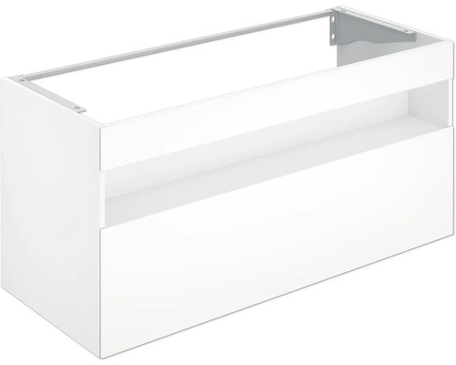 Kúpeľňová skrinka pod umývadlo KEUCO Stageline biela 120 x 62,5 x 49 cm 32882300100 Biela skrinka pod umývadlo so zásuvkou a kovovým upevnením
