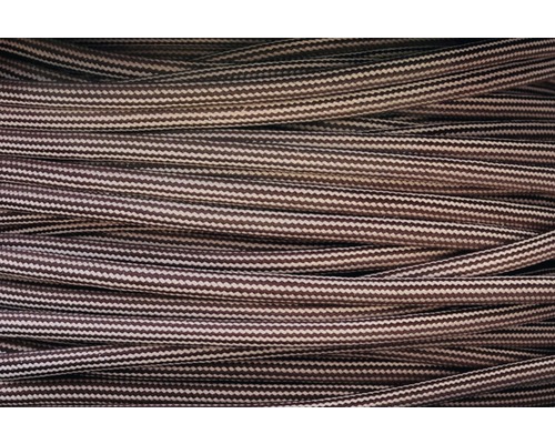 Textilný kábel H03VV-F 3x0,75 hnedý/oranžový, metrážny tovar