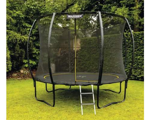 Záhradná trampolína so sieťou a rebríkom