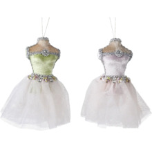 Dve baletky vianočné ozdoby na stromček s tylovými sukňami