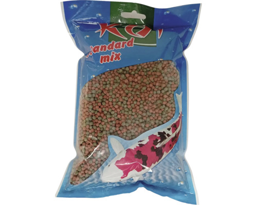 Krmivo pre jazierkové ryby pelety KOI Standard 300 g Balenie krmiva pre koi Standard Mix