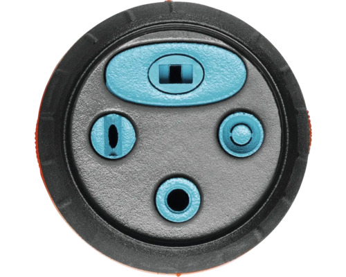 Sprchová hlavica so štyrmi rôznymi režimami striekania