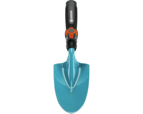 Záhradná lopata s rukoväťou a nastavovacím mechanizmom