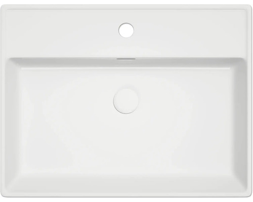 Keramické umývadlo s otvorom pre batériu a prepadom