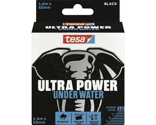 Lepiaca páska tesa® Ultra Power Under Water 1,5m:50 mm Lepiaca páska Tesa Ultra Power Underwater, 1,5 metra krát 50 milimetrov, odolná voči poveternostným vplyvom a teplotám