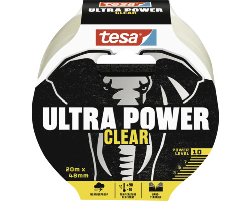 Lepiaca páska tesa® Ultra Power Clear 20 m:48 mm