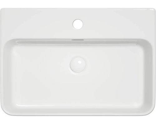 Obdĺžnikové keramické umývadlo, pohľad zhora
