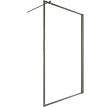 Walk In SCHULTE Alexa Style 2.0 Black Style 100 cm farba rámu čierna dekor skla číre sklo EP369208 68 1300