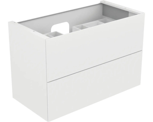 Kúpeľňová skrinka pod umývadlo KEUCO Edition 11 lesklá biela 105 x 70 x 53,5 cm 31352300100