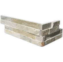 Roh z obkladových panelov z prírodného kameňa