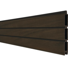 Tmavohnedý fasádny profil z plastu