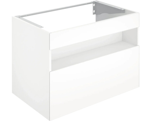 Kúpeľňová skrinka pod umývadlo KEUCO Stageline lesklá biela 80 x 49 x 62,5 cm 32862300000