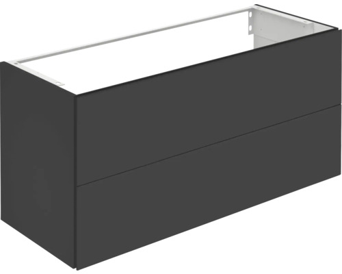 Kúpeľňová skrinka pod umývadlo KEUCO X-Line vulkanit 120 x 60,5 x 49 cm 33183970000 Skrinka pod umývadlo s dvomi zásuvkami
