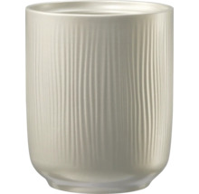 Keramický kvetináč s vertikálnym ryhovaným vzorom