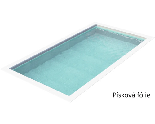 Obdĺžnikový bazén s pieskovou fóliou