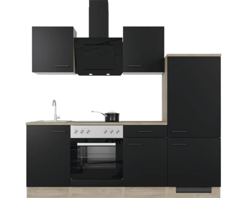 Kompletná kuchyňa s drezom, sporákom, rúrou, digestorom a skrinkami