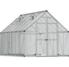 Skleník Palram Canopia Essence 8x12 polykarbonát 4 mm 242,5 x 366 cm strieborný vr. základového rámu