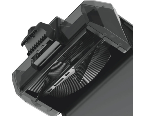 Vnútorný pohľad na skartovačku s rezacím mechanizmom