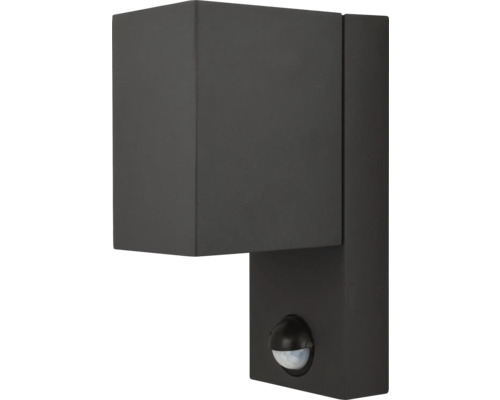 Kubické vonkajšie nástenné svietidlo s detektorom pohybu