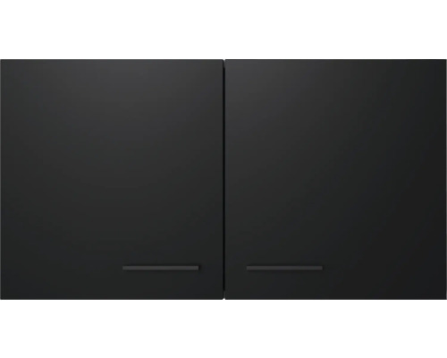 Závesná skrinka s dvomi dvierkami a madlami