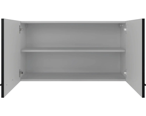 Otvorená závesná skrinka s dvoma policami