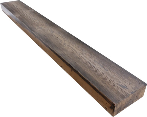 Nášľap Woody 3 120 x 20 x 8 cm hnedý/čierny Drevený trám s kresbou dreva
