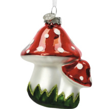 Ozdoba na vianočný stromček v tvare huby so závesom