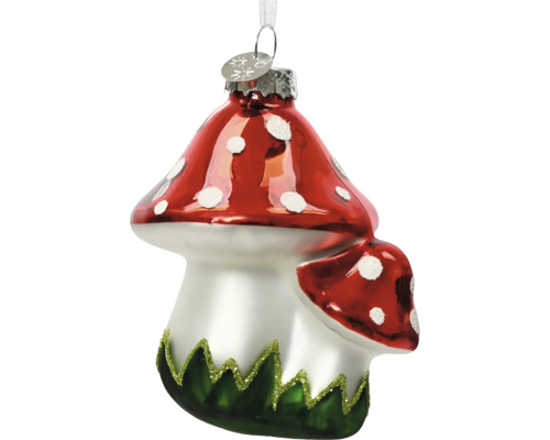 Ozdoba na vianočný stromček v tvare huby so závesom