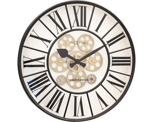 Nástenné hodiny NeXtime William Ø50 cm biele