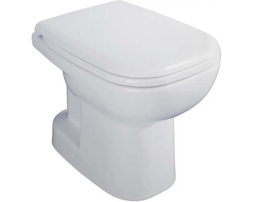 Stojace WC DURAVIT DuraHome otvorený splachovací kruh vr. WC dosky 40260100A1