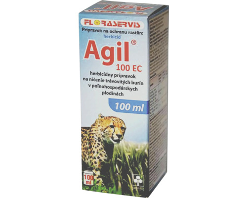 Prípravok na trávovité buriny a pýr Floraservis AGIL 100 EC herbicíd 100 ml Agil 100 EC herbicíd na ničenie buriny, 100 ml balenie