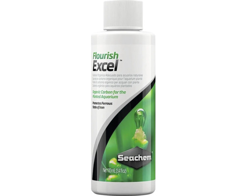 Hnojivo pre akváriové rastliny kvapalné Seachem Flourish Excel 100 ml Seachem Flourish Excel organický uhlík pre rastlinné akváriá