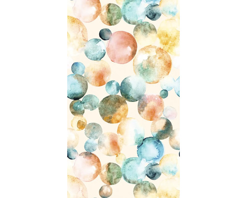 Abstraktný vzor s akvarelovými kruhmi